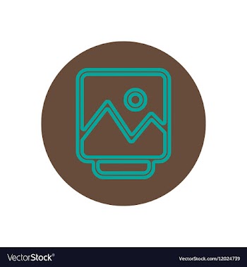 Icon on the topic office on circle vector image