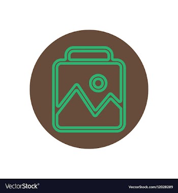 Icon on the topic office on circle vector image