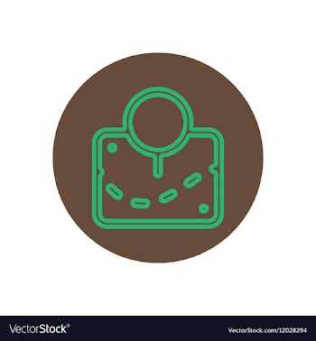 Icon on the topic office on circle vector image
