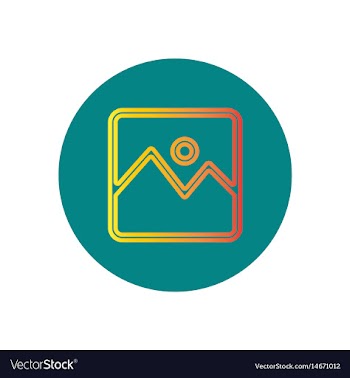 Icon on the topic office on circle vector image