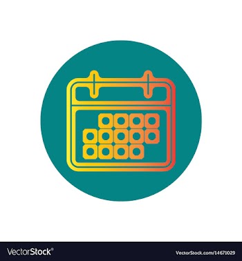 Icon on the topic office on circle vector image