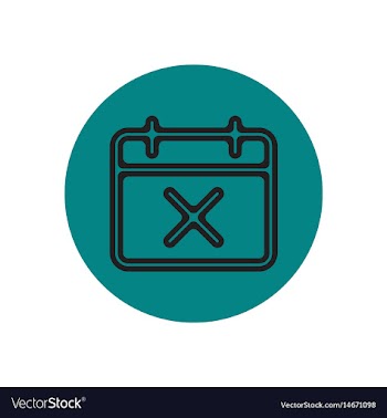 Icon on the topic office on circle vector image