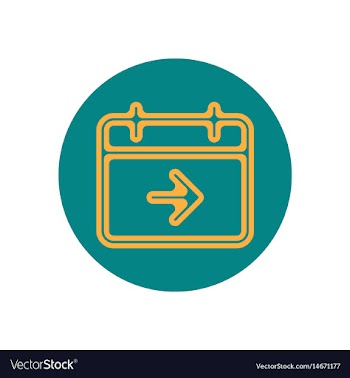 Icon on the topic office on circle vector image
