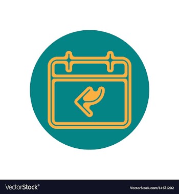 Icon on the topic office on circle vector image