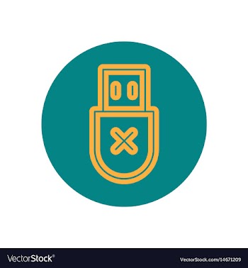 Icon on the topic office on circle vector image