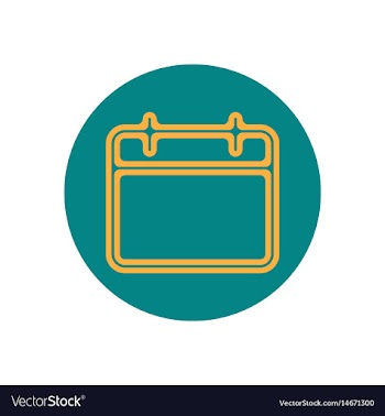 Icon on the topic office on circle vector image
