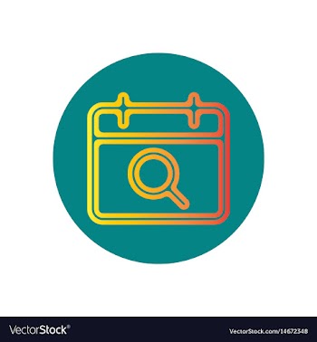 Icon on the topic office on circle vector image