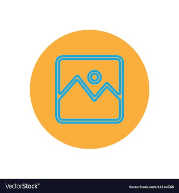 Icon on the topic office on circle vector image