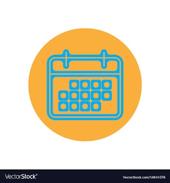 Icon on the topic office on circle vector image