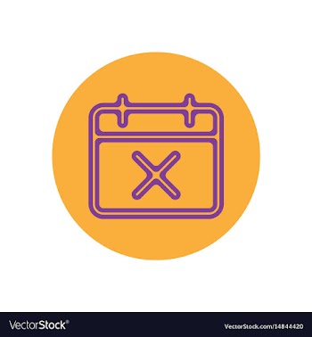 Icon on the topic office on circle vector image