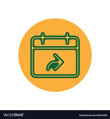 Icon on the topic office on circle vector image