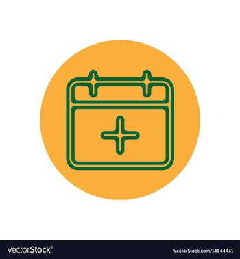 Icon on the topic office on circle vector image