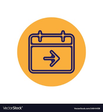 Icon on the topic office on circle vector image