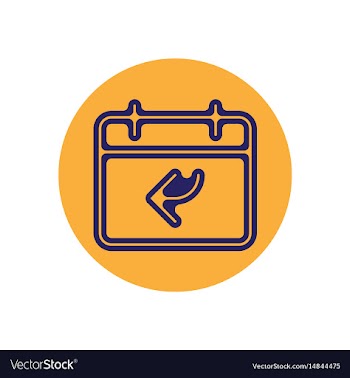 Icon on the topic office on circle vector image