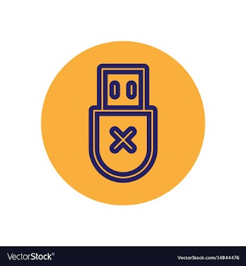 Icon on the topic office on circle vector image
