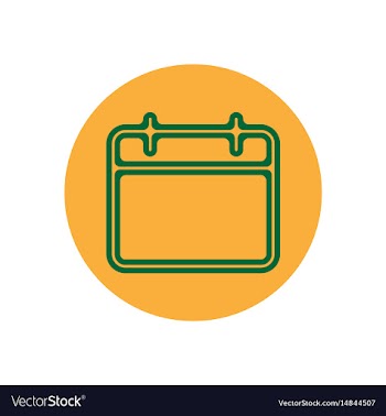 Icon on the topic office on circle vector image