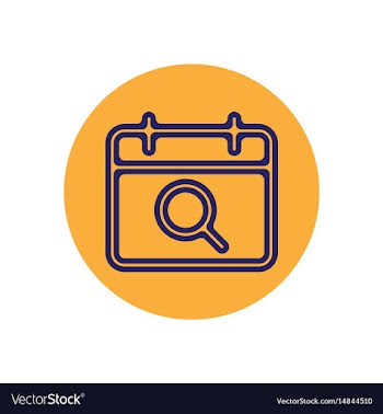 Icon on the topic office on circle vector image