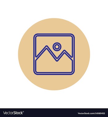 Icon on the topic office on circle vector image