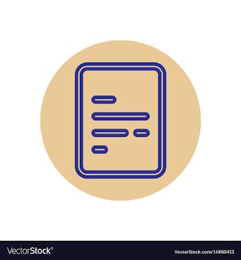 Icon on the topic office on circle vector image