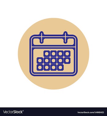 Icon on the topic office on circle vector image