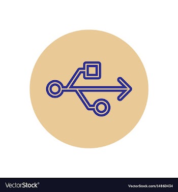 Icon on the topic office on circle vector image