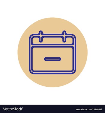 Icon on the topic office on circle vector image