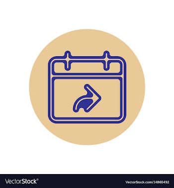 Icon on the topic office on circle vector image