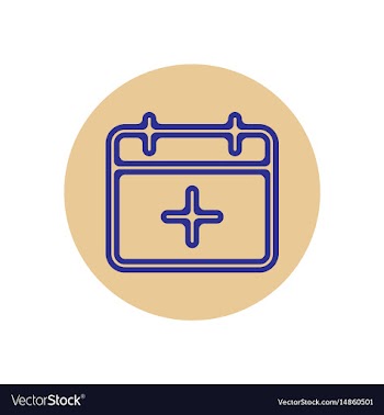Icon on the topic office on circle vector image