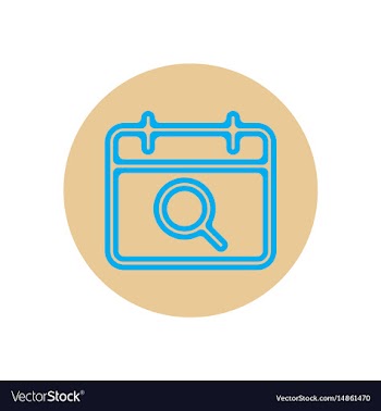 Icon on the topic office on circle vector image