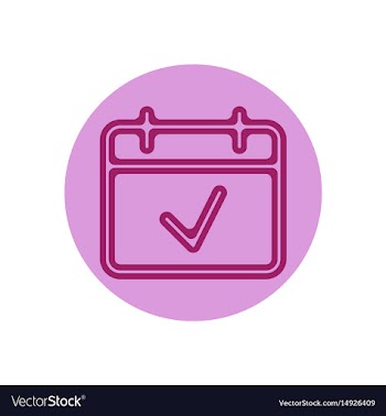 Icon on the topic office on circle vector image
