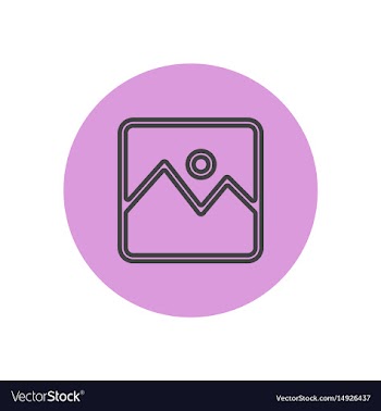 Icon on the topic office on circle vector image