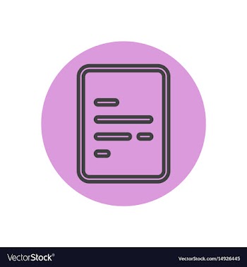 Icon on the topic office on circle vector image