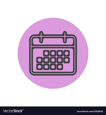 Icon on the topic office on circle vector image