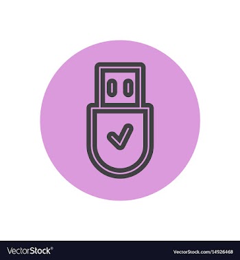 Icon on the topic office on circle vector image
