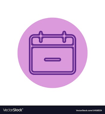 Icon on the topic office on circle vector image