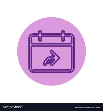 Icon on the topic office on circle vector image