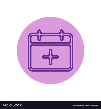 Icon on the topic office on circle vector image