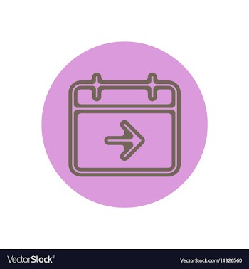 Icon on the topic office on circle vector image