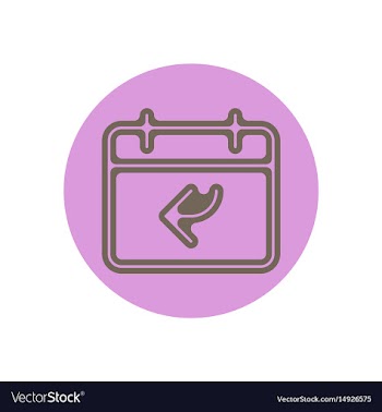Icon on the topic office on circle vector image