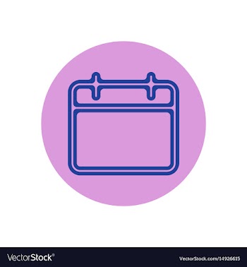 Icon on the topic office on circle vector image