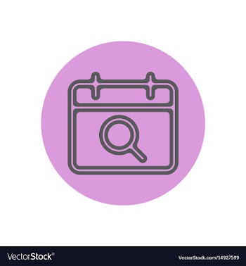 Icon on the topic office on circle vector image