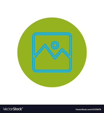 Icon on the topic office on circle vector image