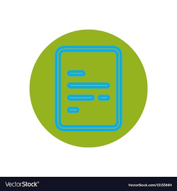 Icon on the topic office on circle vector image