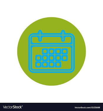 Icon on the topic office on circle vector image