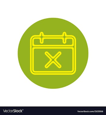 Icon on the topic office on circle vector image