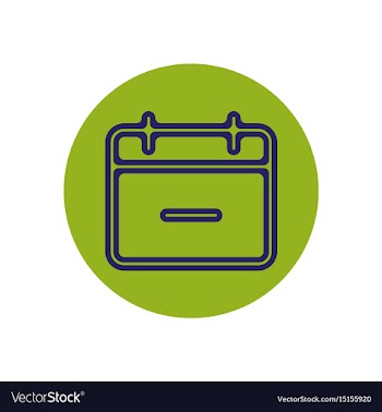 Icon on the topic office on circle vector image