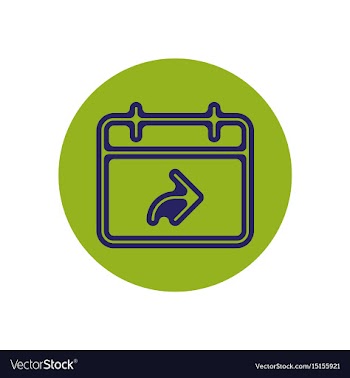 Icon on the topic office on circle vector image