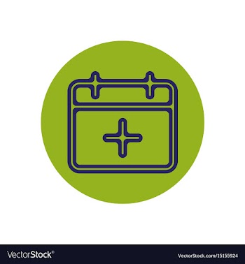 Icon on the topic office on circle vector image