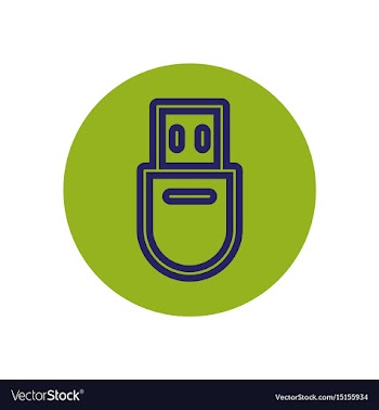 Icon on the topic office on circle vector image