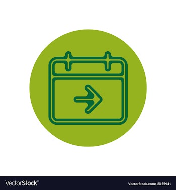Icon on the topic office on circle vector image
